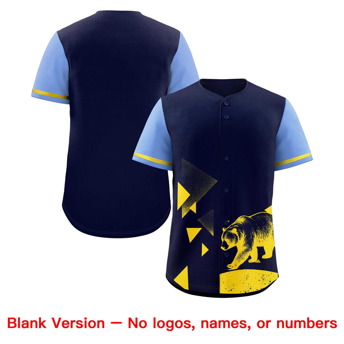 Custom Light Blue Midnight Blue Raptor Series Raglan Sleeves Lightweight Baseball Jersey |KXKSHOP