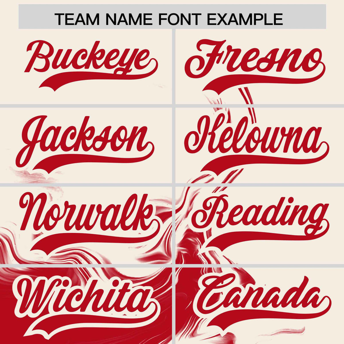 Custom Cream Red Personalized Ink Pattern Authentic Baseball Jersey