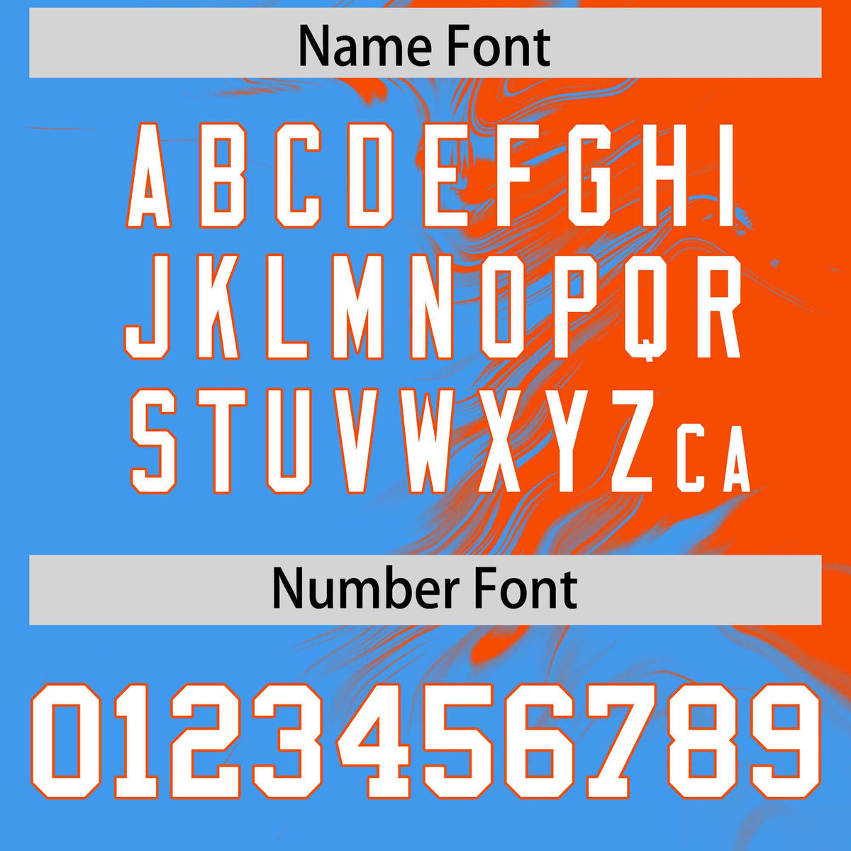 Custom Orange Powder Blue Personalized Ink Pattern Authentic Baseball Jersey