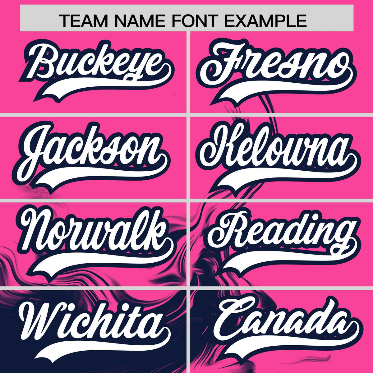 Custom Pink Navy Personalized Ink Pattern Authentic Baseball Jersey