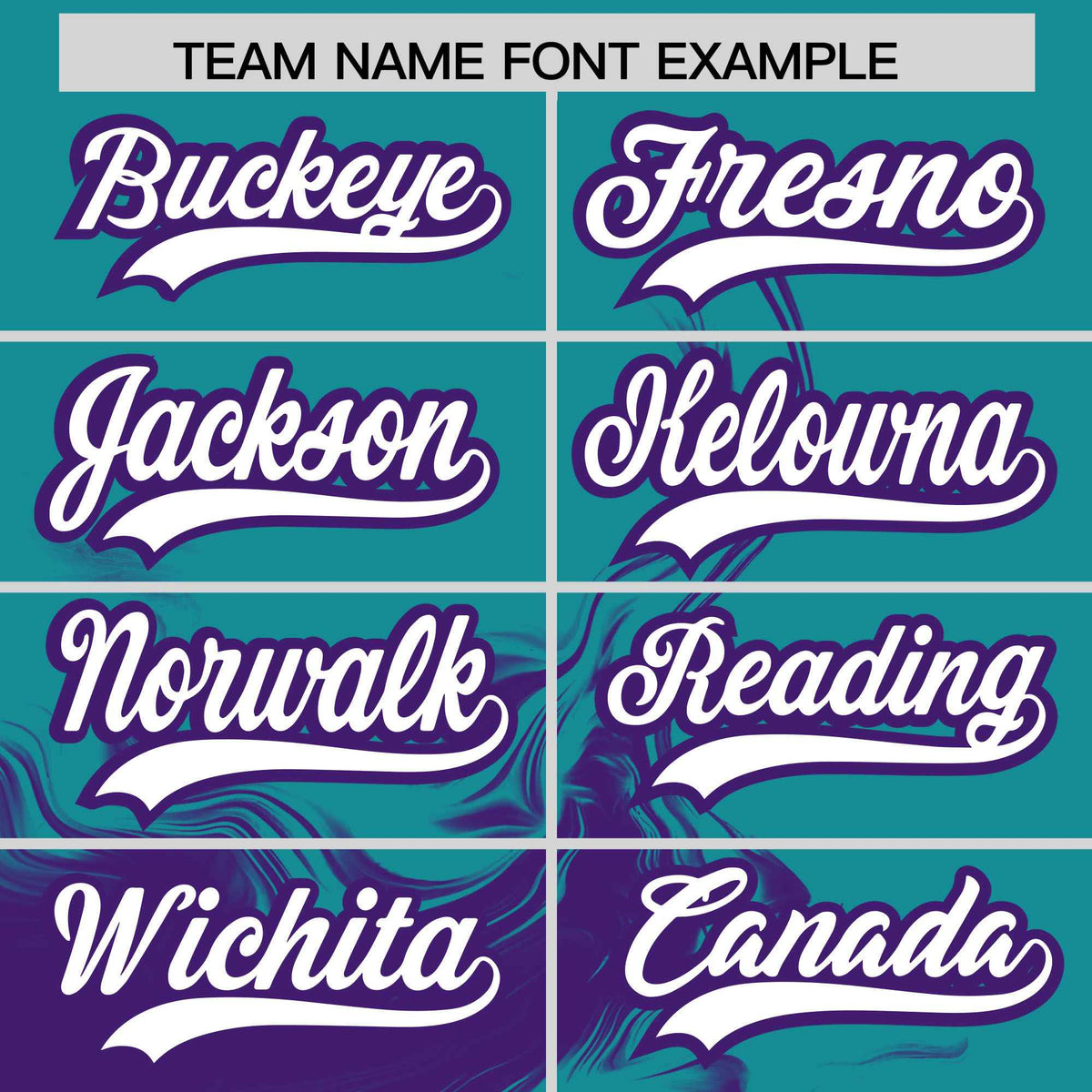 Custom Aqua Purple Personalized Ink Pattern Authentic Baseball Jersey