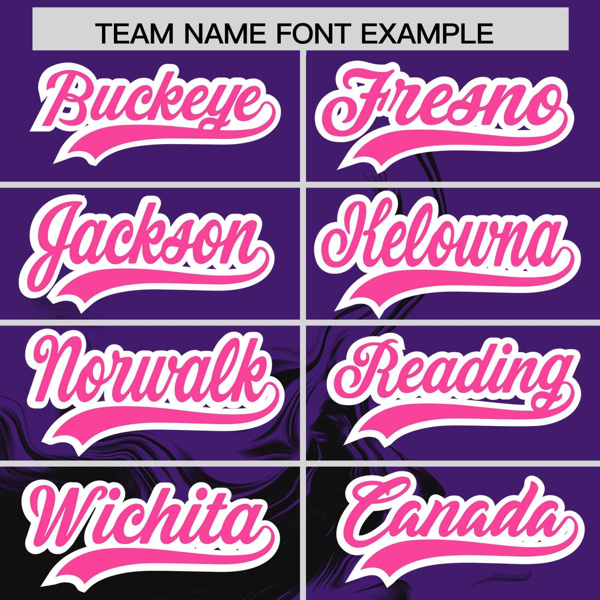 Custom Purple Black Personalized Ink Pattern Authentic Baseball Jersey