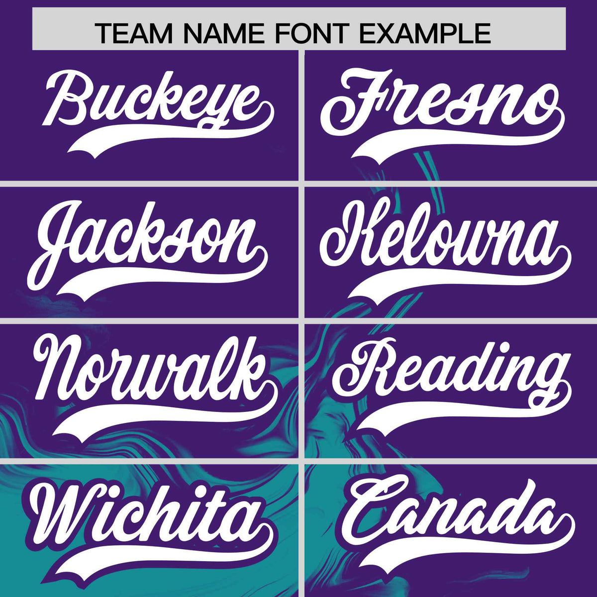 Custom Purple Aqua Personalized Ink Pattern Authentic Baseball Jersey
