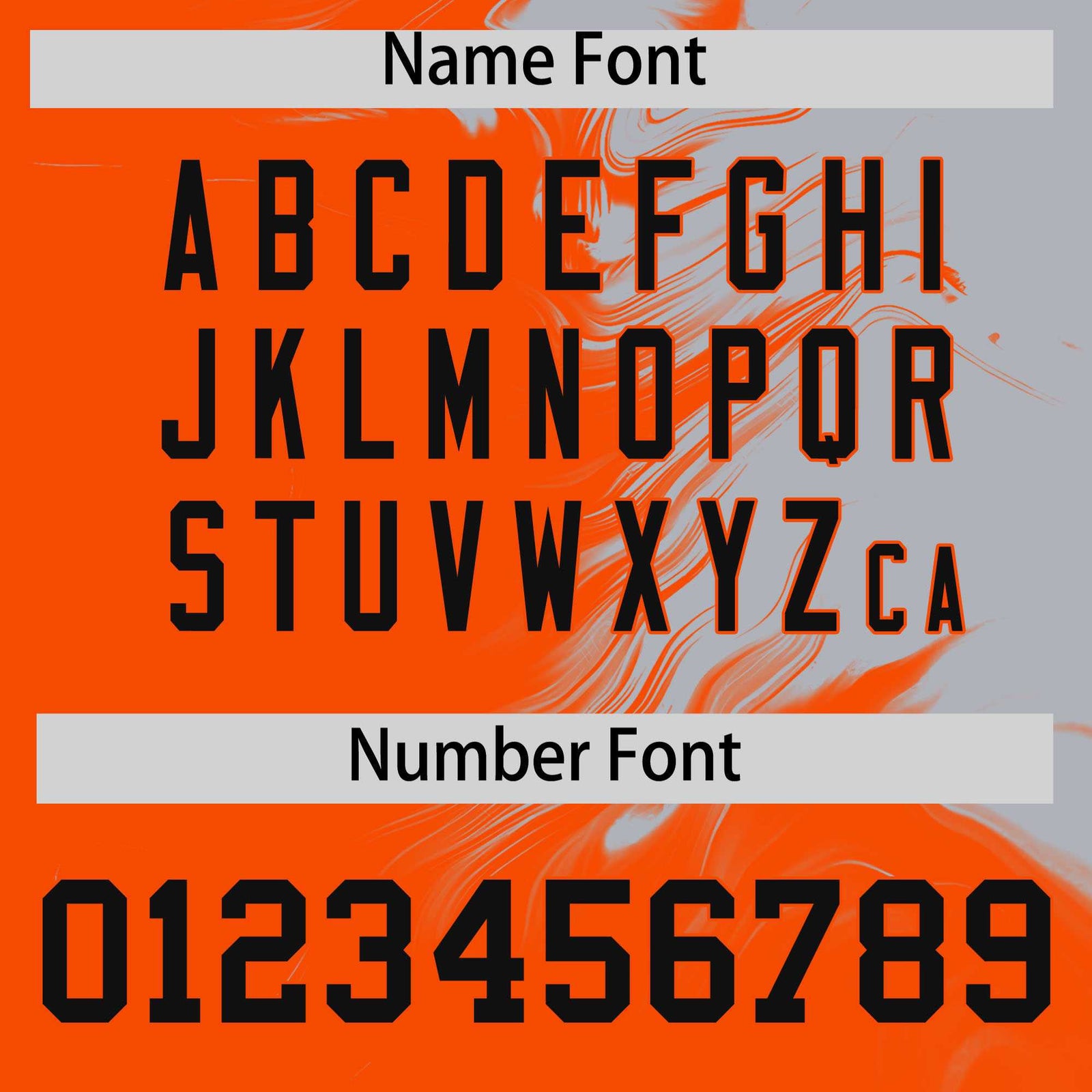 Custom Gray Orange Personalized Ink Pattern Authentic Baseball Jersey