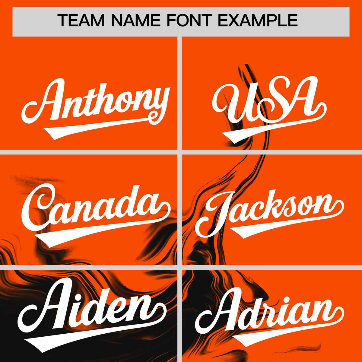 Custom Orange Black Personalized Ink Pattern Authentic Baseball Jersey