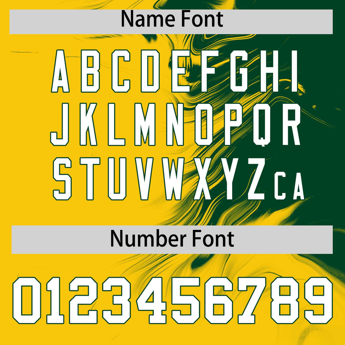 Custom Green Gold Personalized Ink Pattern Authentic Baseball Jersey