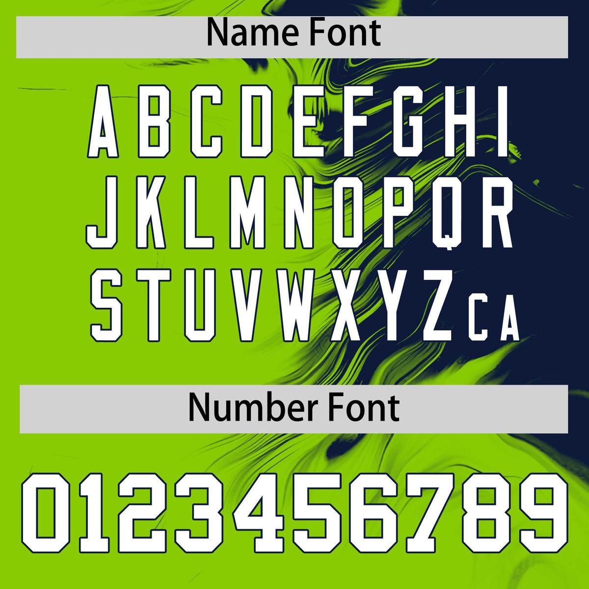 Custom Navy Neon Green Personalized Ink Pattern Authentic Baseball Jersey