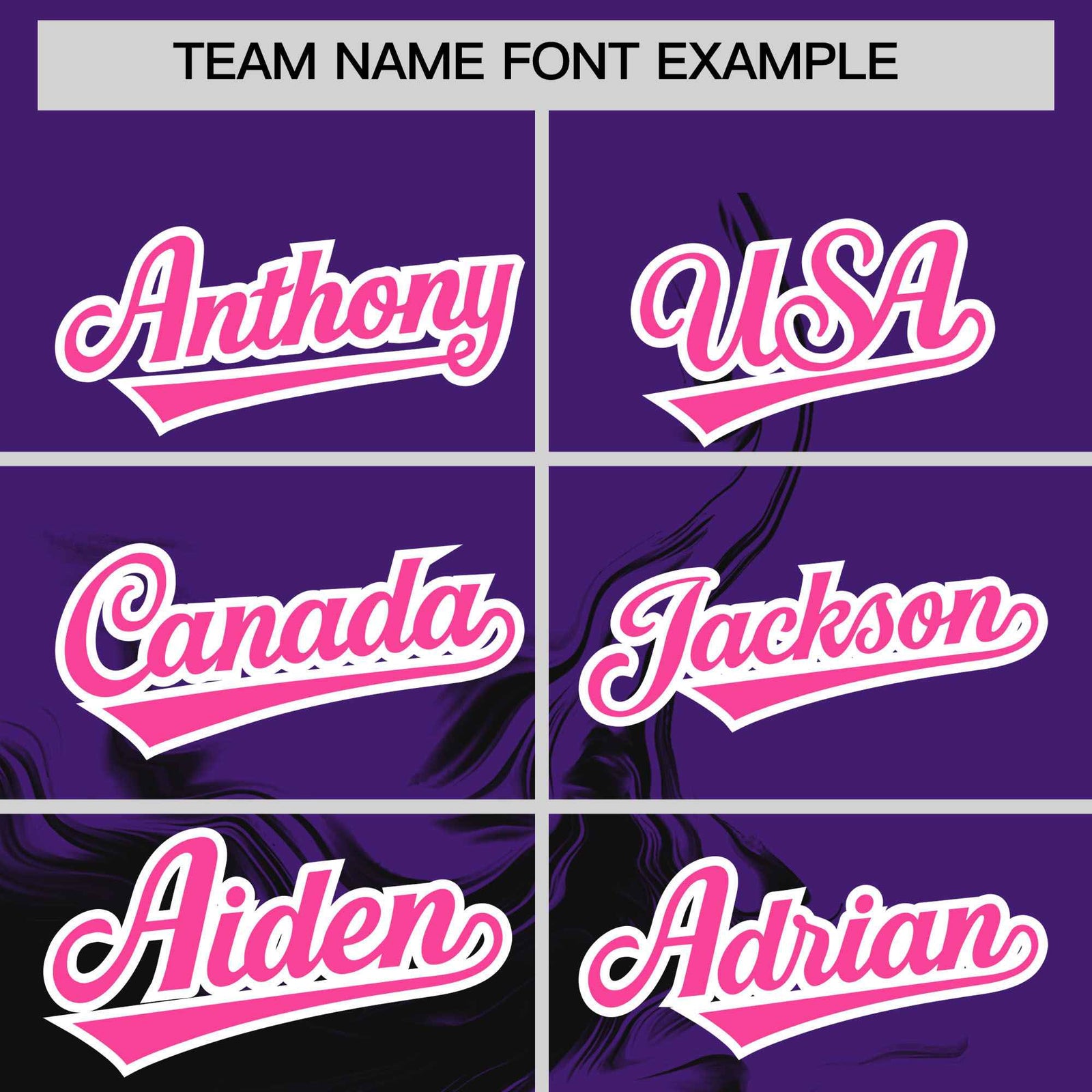 Custom Purple Black Personalized Ink Pattern Authentic Baseball Jersey