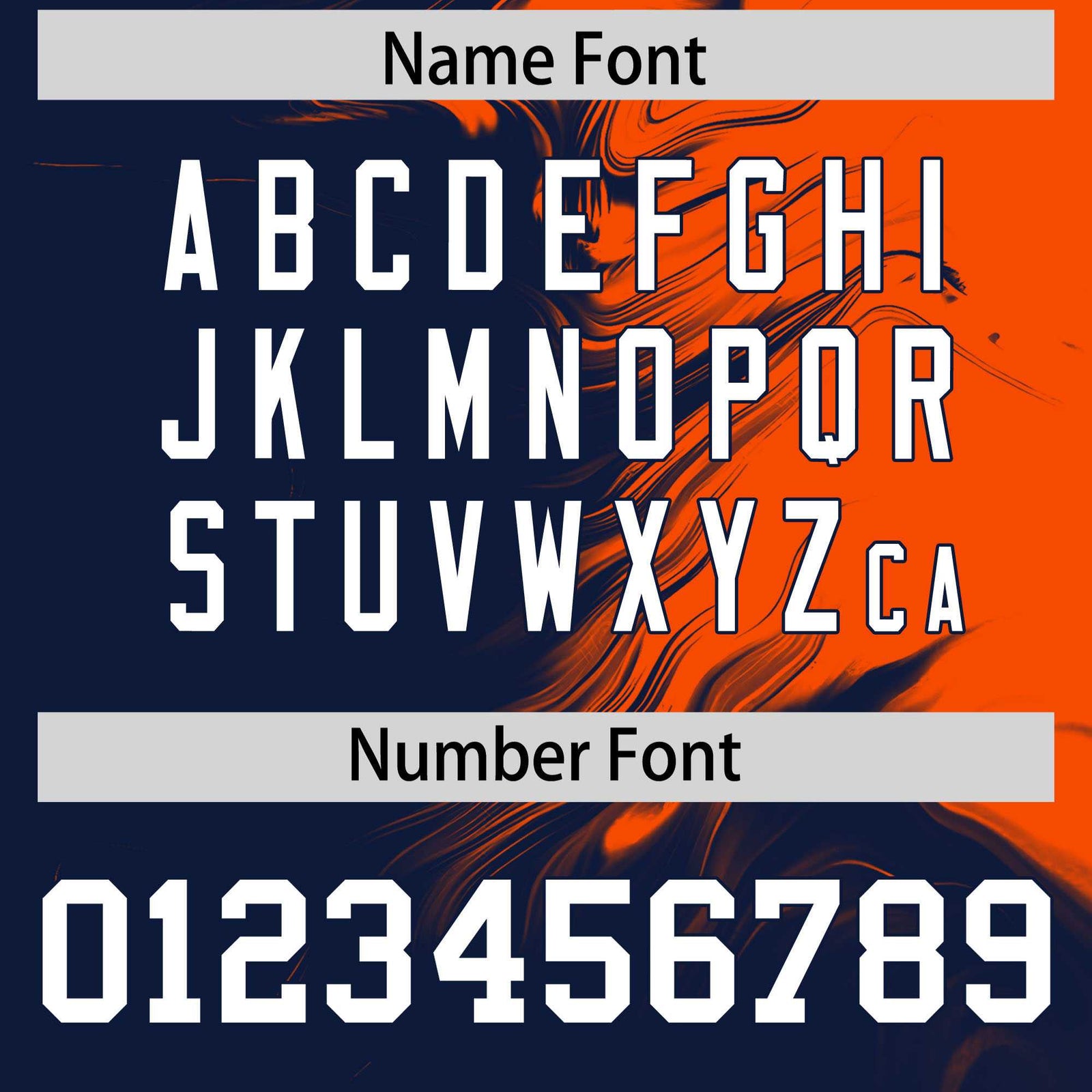 Custom Orange Navy Personalized Ink Pattern Authentic Baseball Jersey