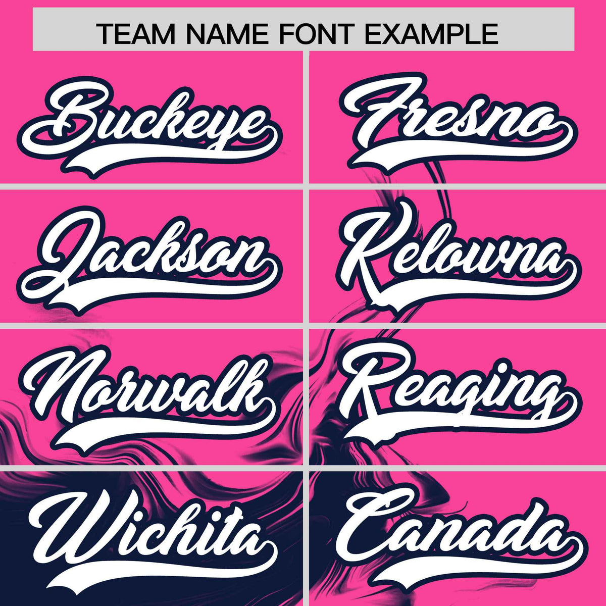 Custom Pink Navy Personalized Ink Pattern Authentic Baseball Jersey