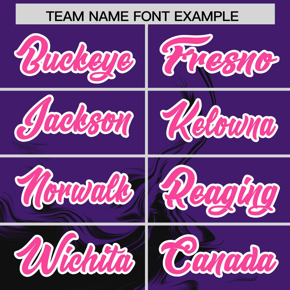 Custom Purple Black Personalized Ink Pattern Authentic Baseball Jersey