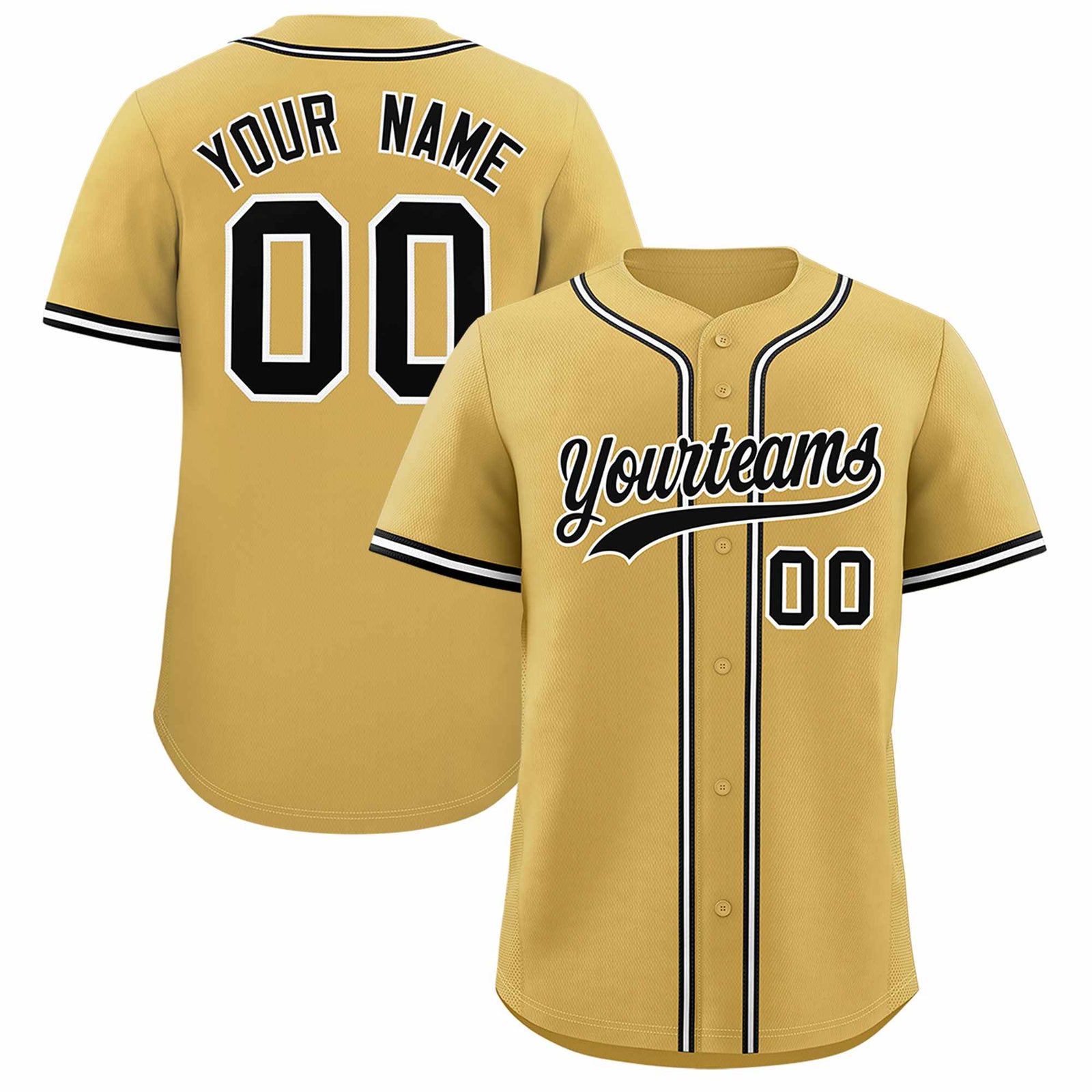 Custom Cream Classic Style Authentic Baseball Jersey