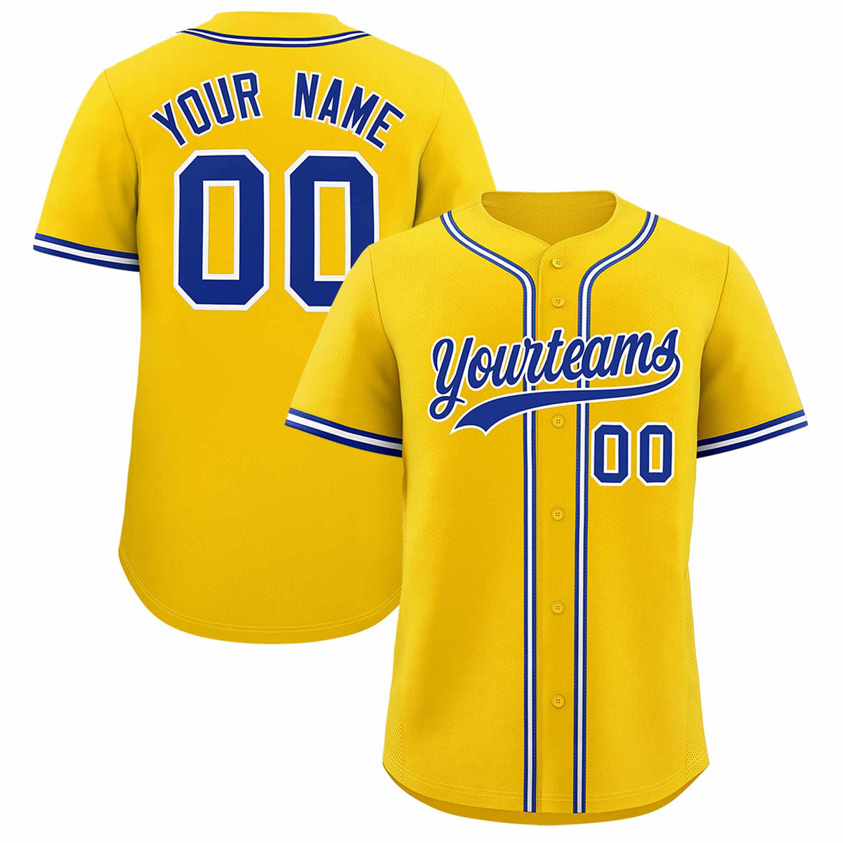 Custom Gold Classic Style Authentic Baseball Jersey