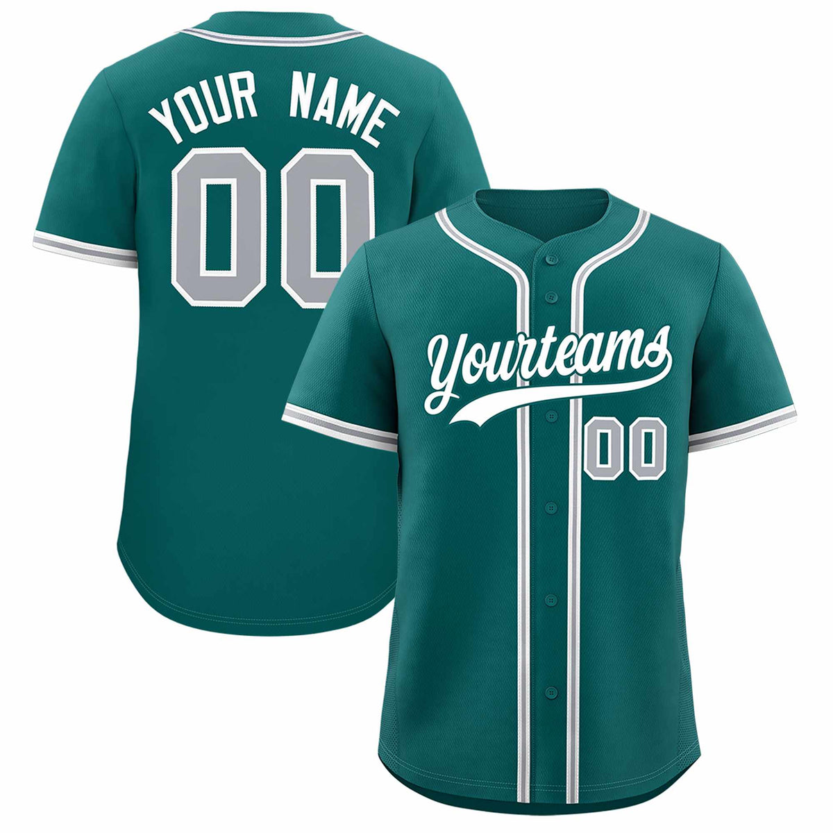 Custom Aqua Classic Style Authentic Baseball Jersey