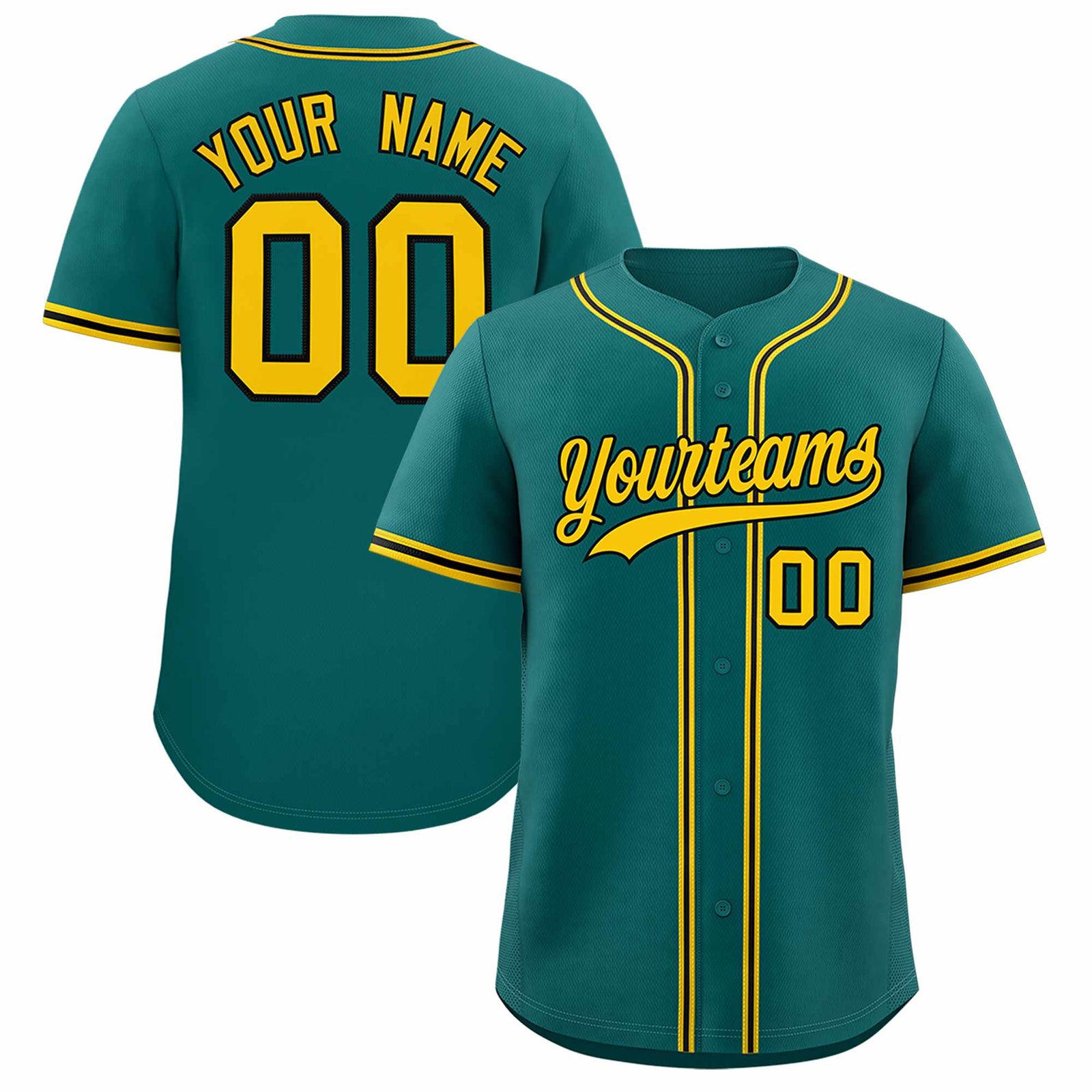 Custom Aqua Classic Style Authentic Baseball Jersey
