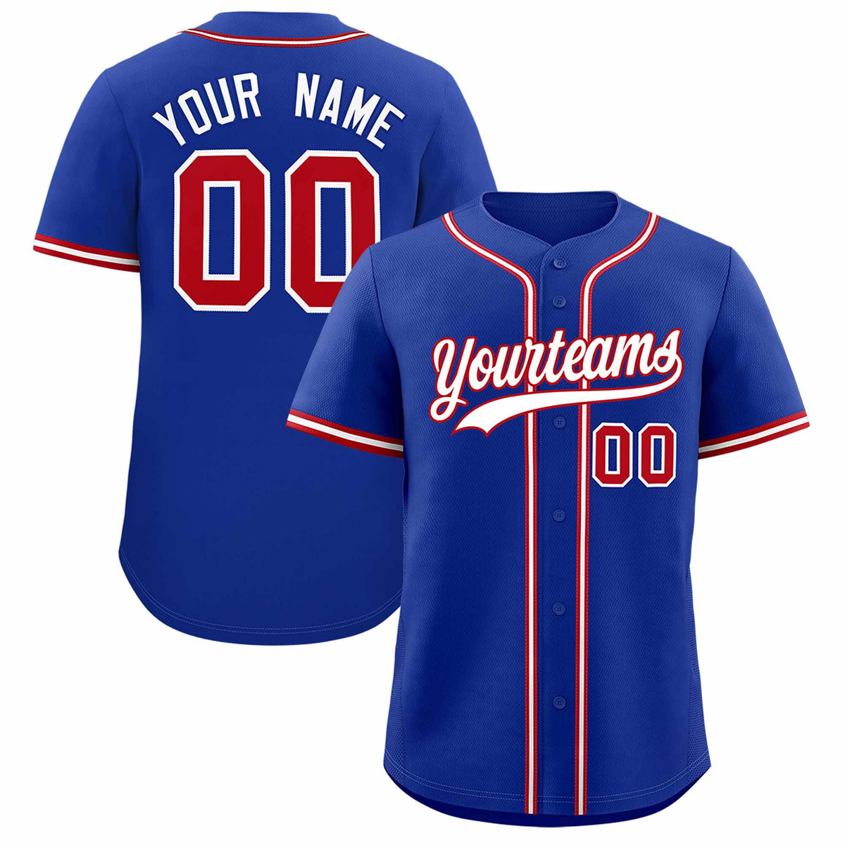 Custom Royal Classic Style Authentic Baseball Jersey