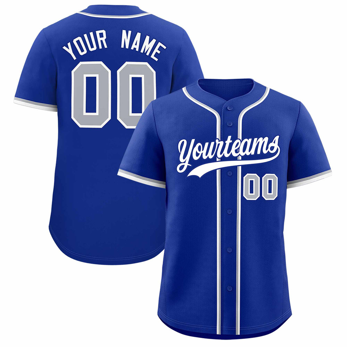 Custom Royal Classic Style Authentic Baseball Jersey