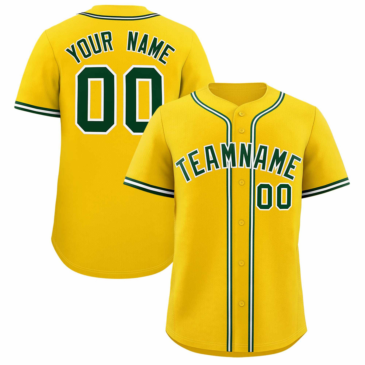 Custom Gold Classic Style Authentic Baseball Jersey