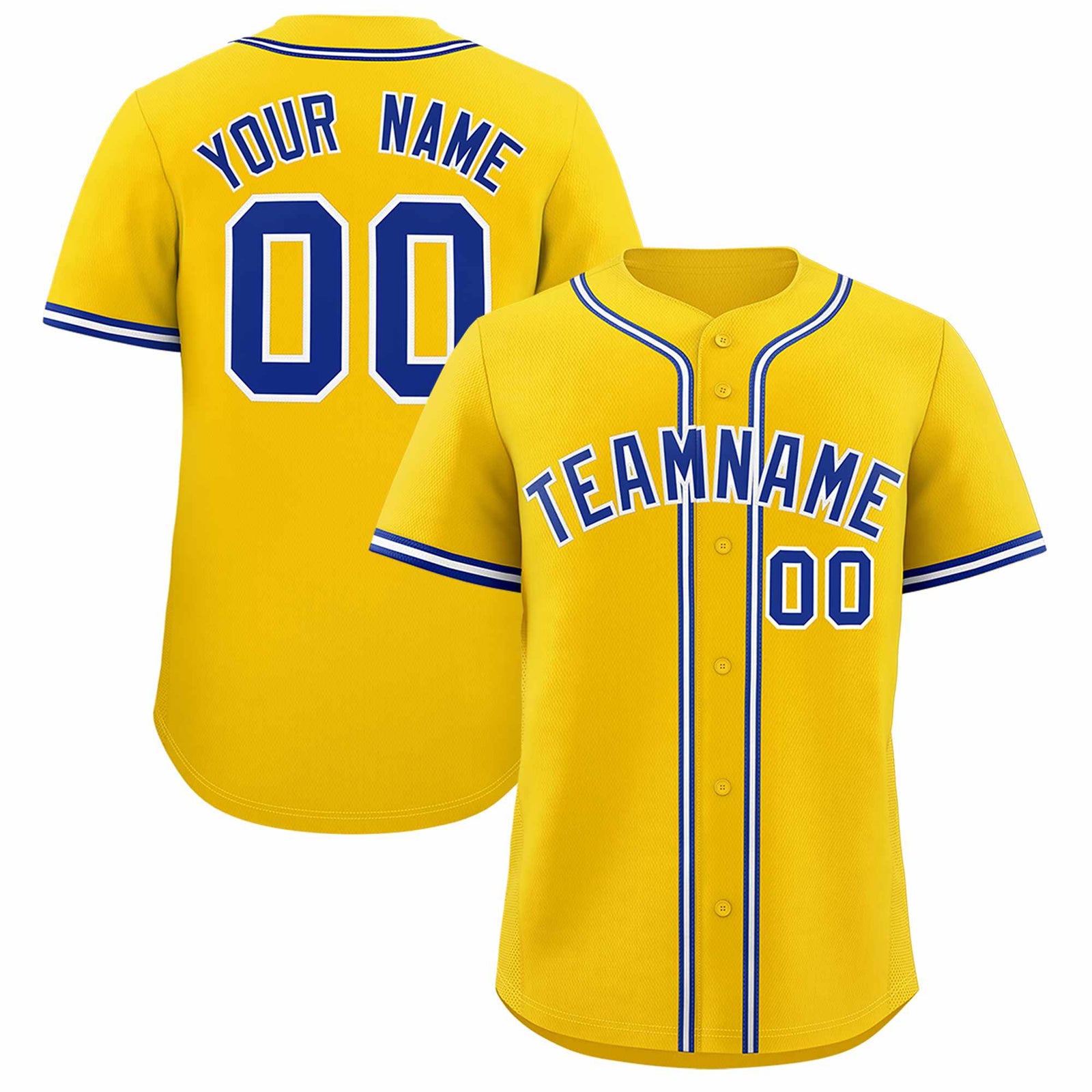 Custom Gold Classic Style Authentic Baseball Jersey