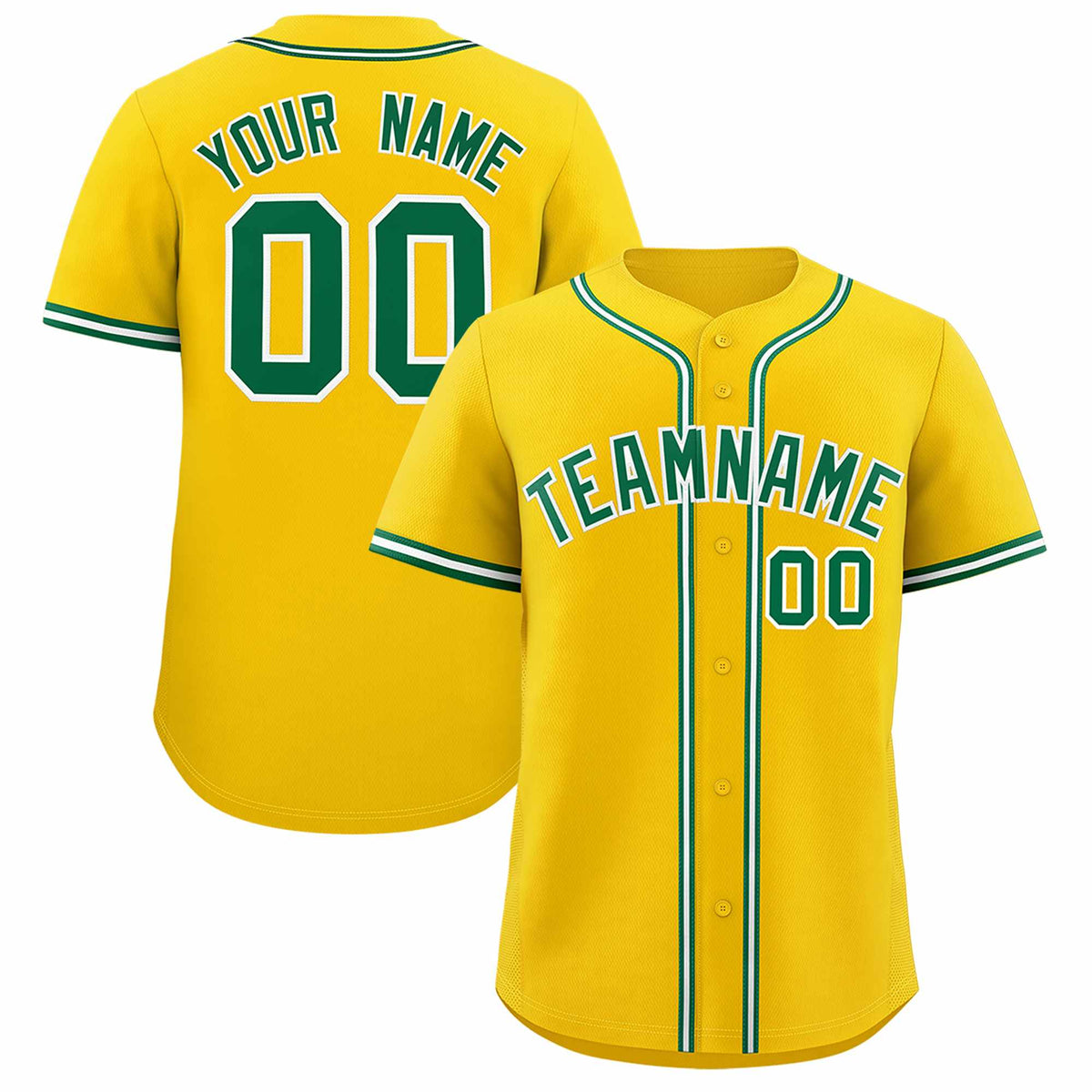 Custom Gold Classic Style Authentic Baseball Jersey