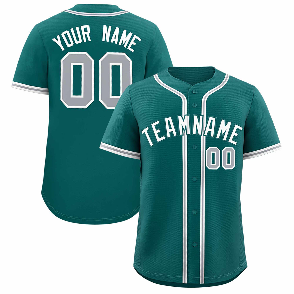 Custom Aqua Classic Style Authentic Baseball Jersey