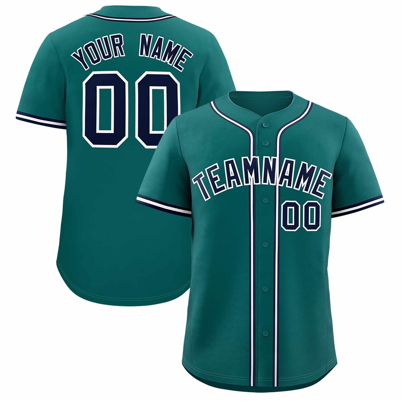 Custom Aqua Classic Style Authentic Baseball Jersey