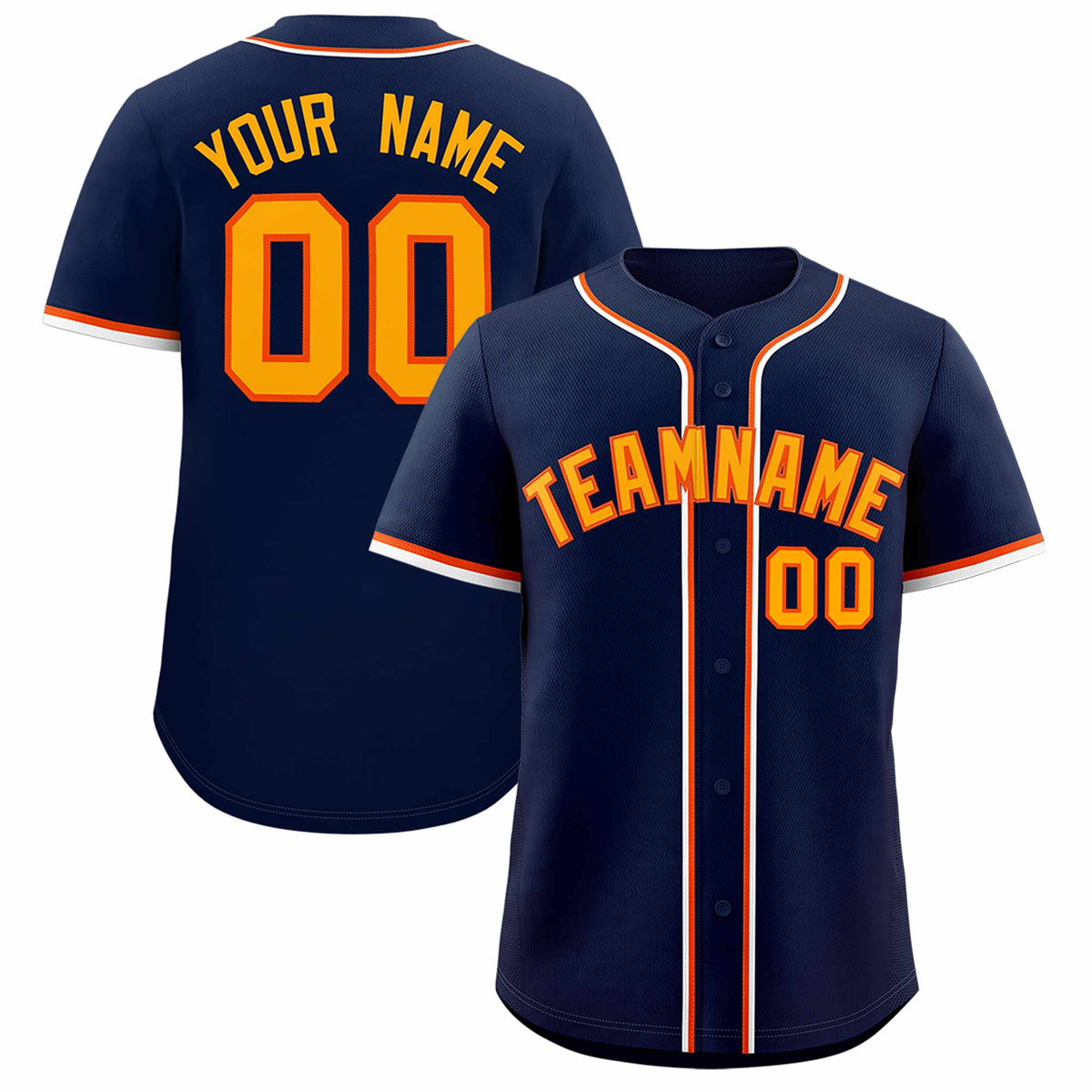 Custom Navy Classic Style Authentic Baseball Jersey