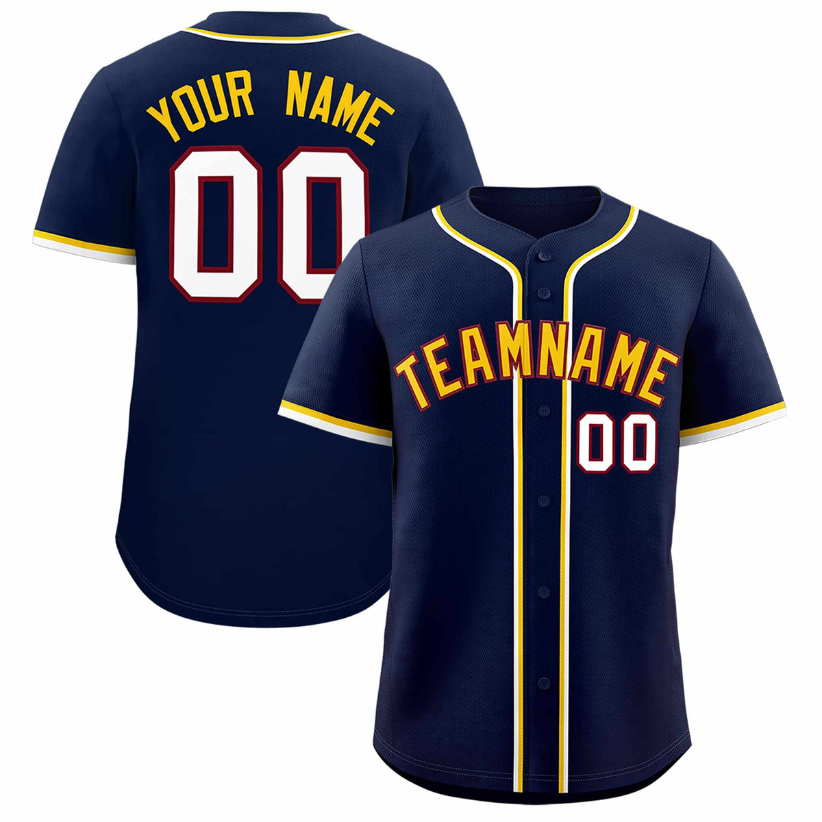 Custom Navy Classic Style Authentic Baseball Jersey