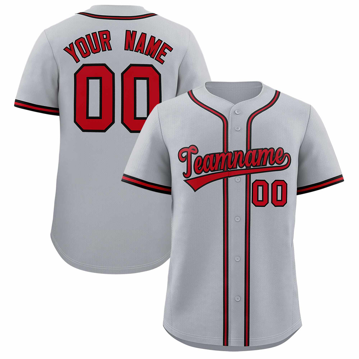 Custom Gray Classic Style Authentic Baseball Jersey