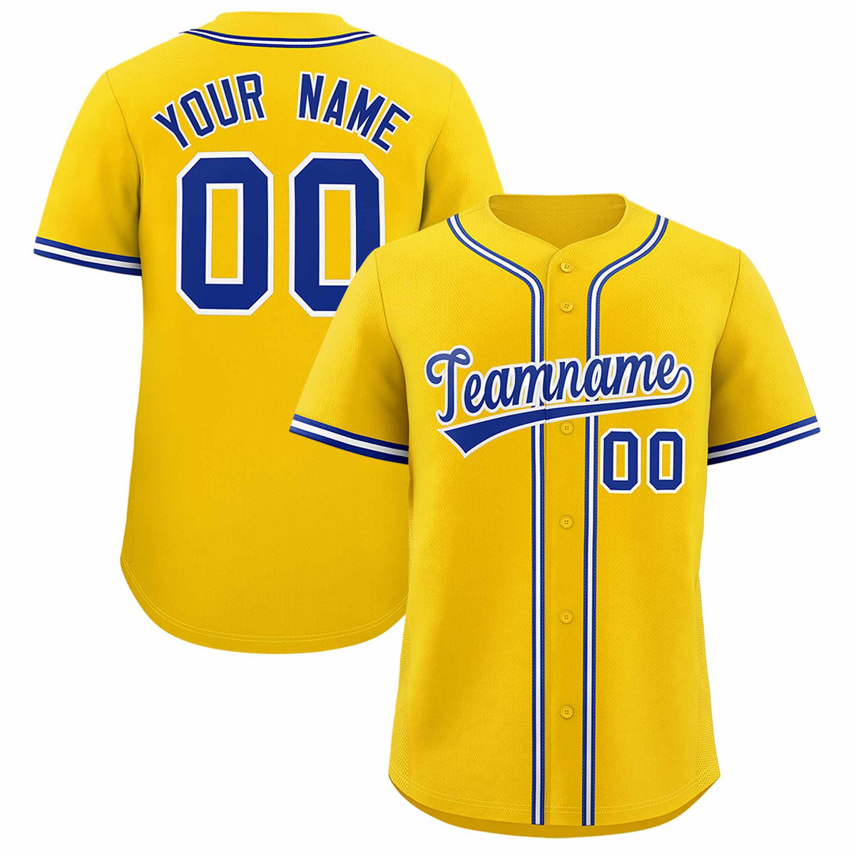 Custom Gold Classic Style Authentic Baseball Jersey