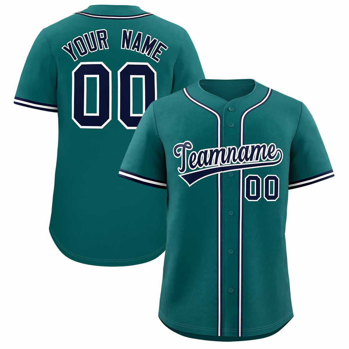 Custom Aqua Classic Style Authentic Baseball Jersey