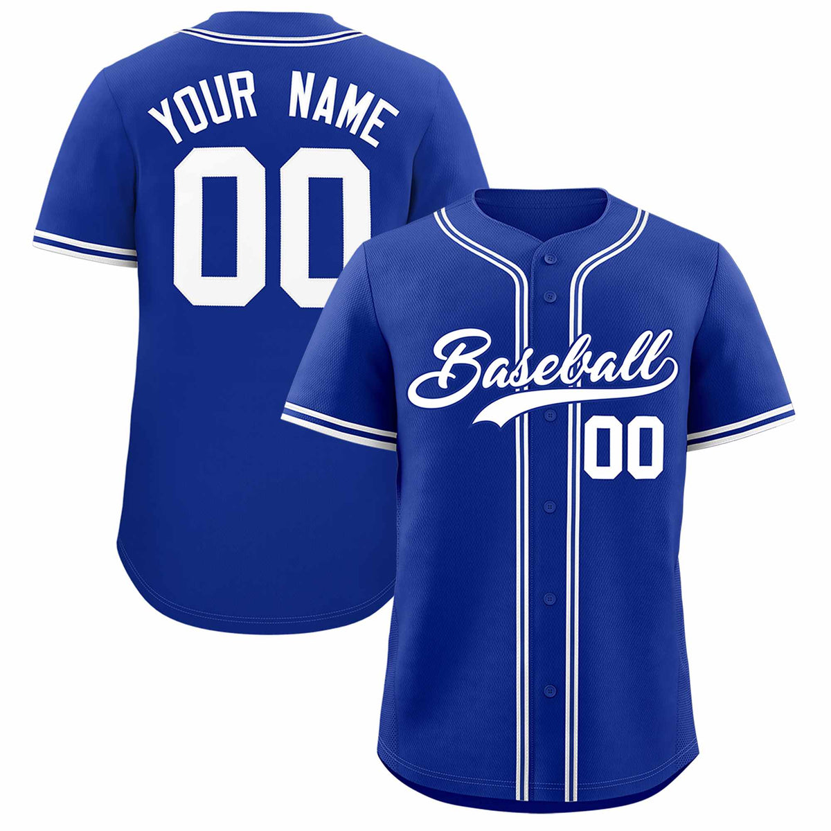 Custom Royal Classic Style Authentic Baseball Jersey