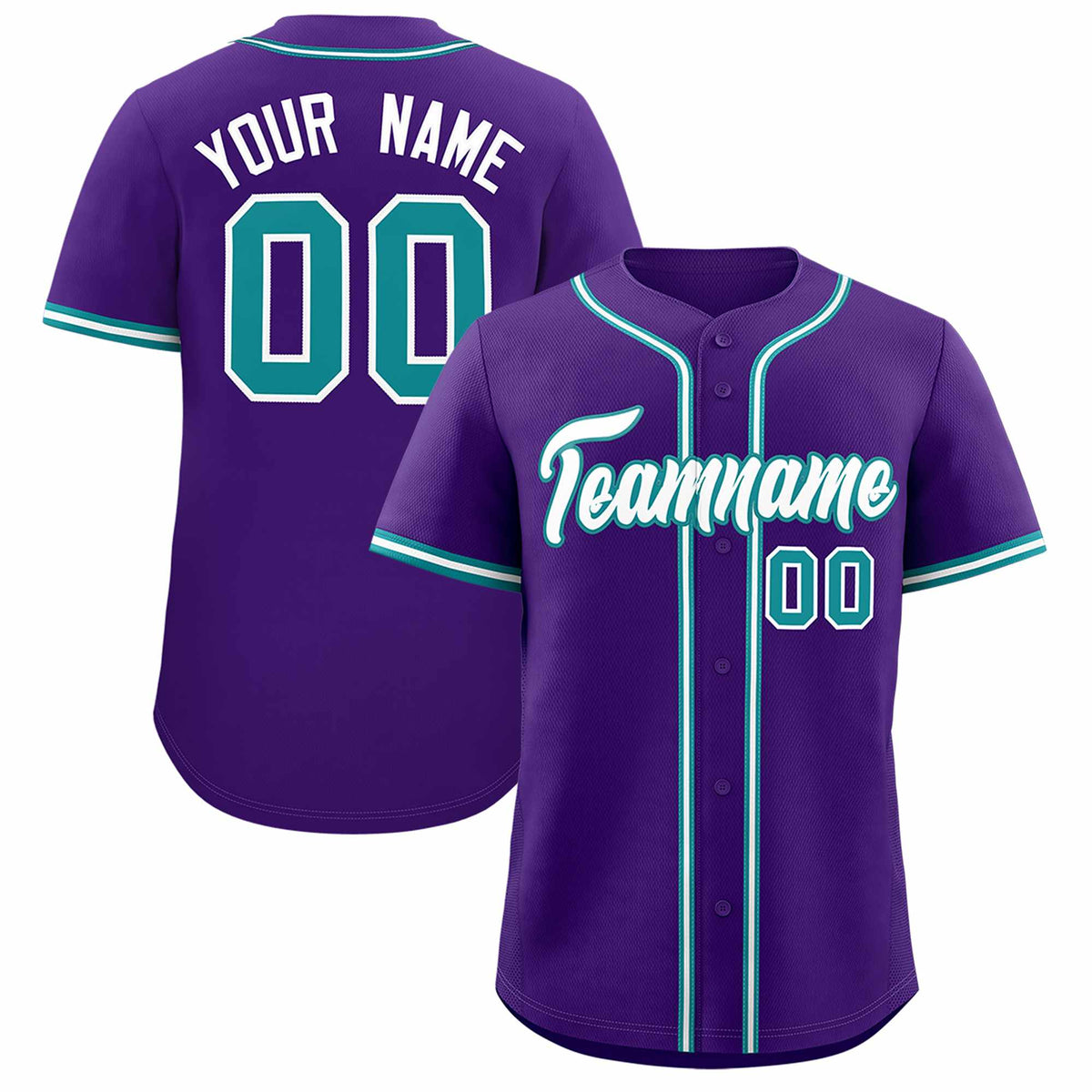 Custom Purple Classic Style Authentic Baseball Jersey