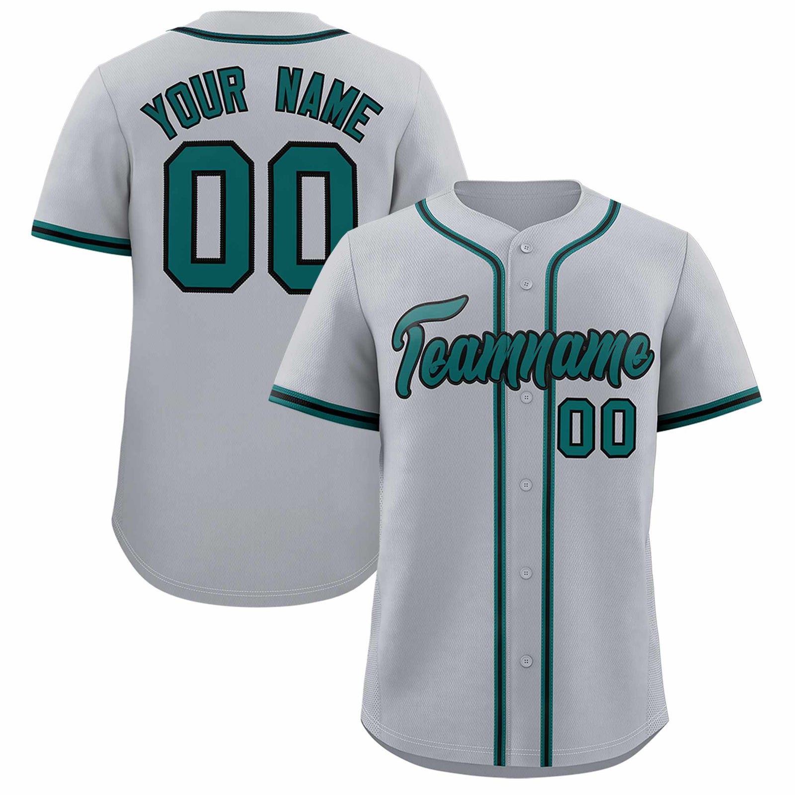 Custom Gray Classic Style Authentic Baseball Jersey