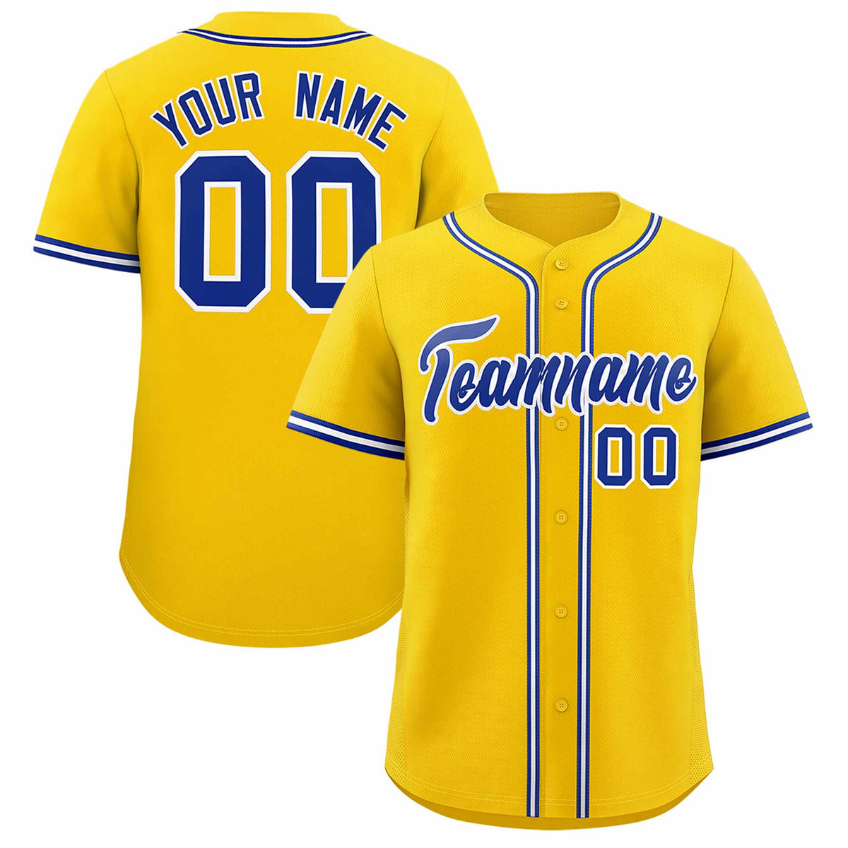 Custom Gold Classic Style Authentic Baseball Jersey