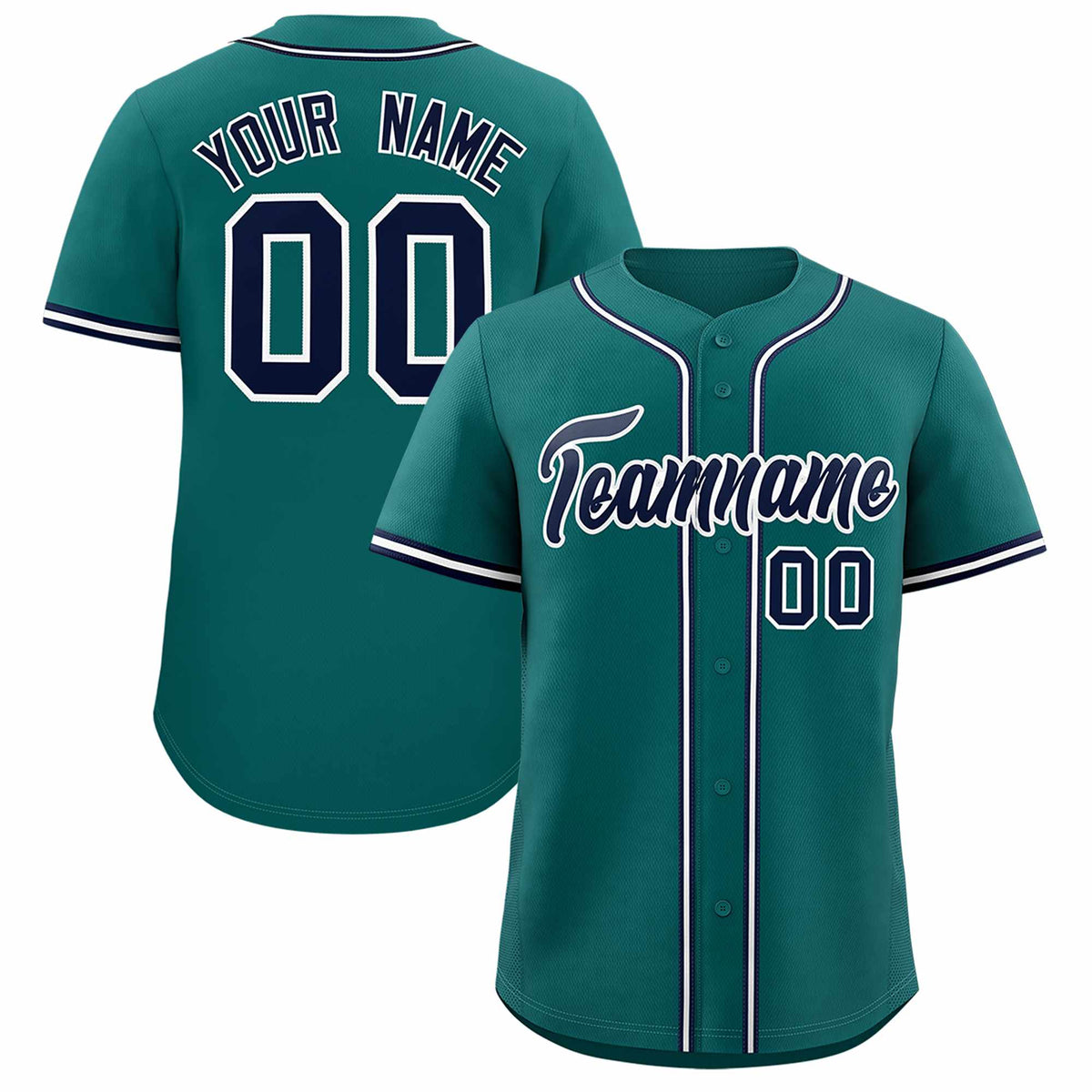 Custom Aqua Classic Style Authentic Baseball Jersey