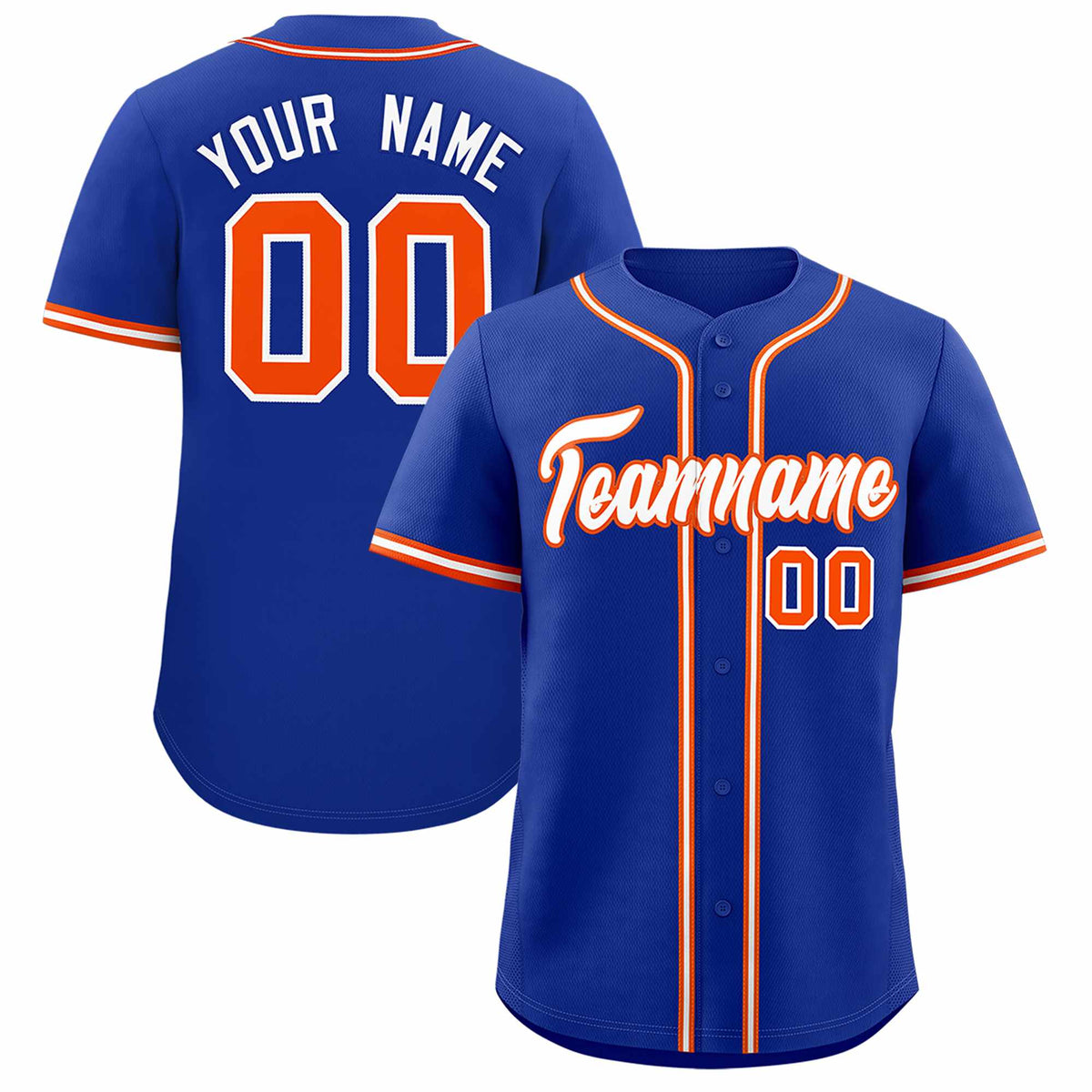 Custom Royal Classic Style Authentic Baseball Jersey