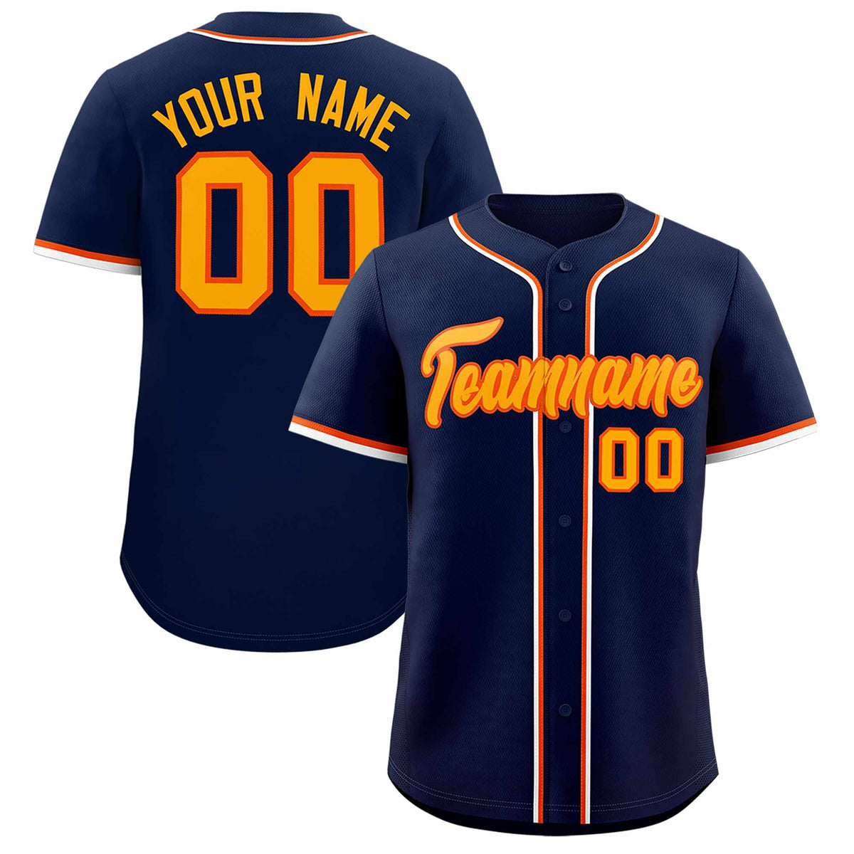 Custom Navy Classic Style Authentic Baseball Jersey