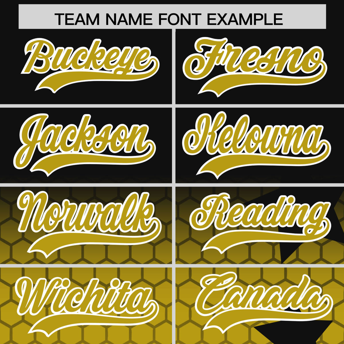 Custom Black Old Gold White Rising Stars Series Gradient Fashion Baseball Jersey| KXKSHOP