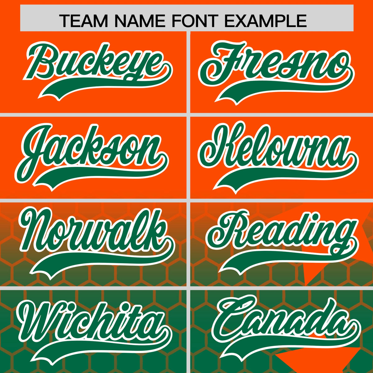 Custom Orange Kelly Green White Rising Stars Series Gradient Fashion Baseball Jersey| KXKSHOP