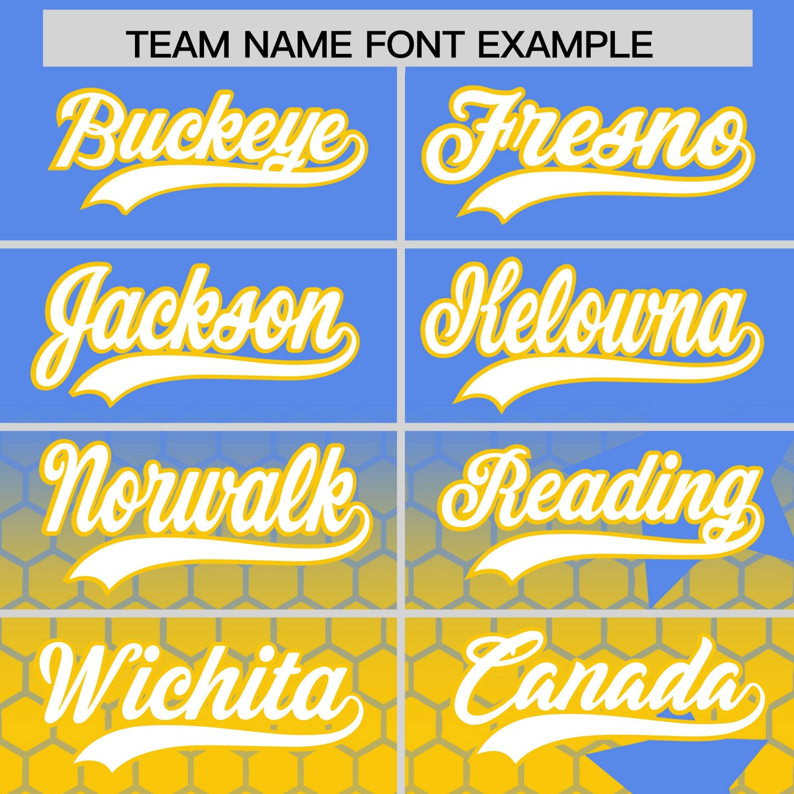 Custom Powder Blue Gold White Rising Stars Series Gradient Fashion Baseball Jersey| KXKSHOP