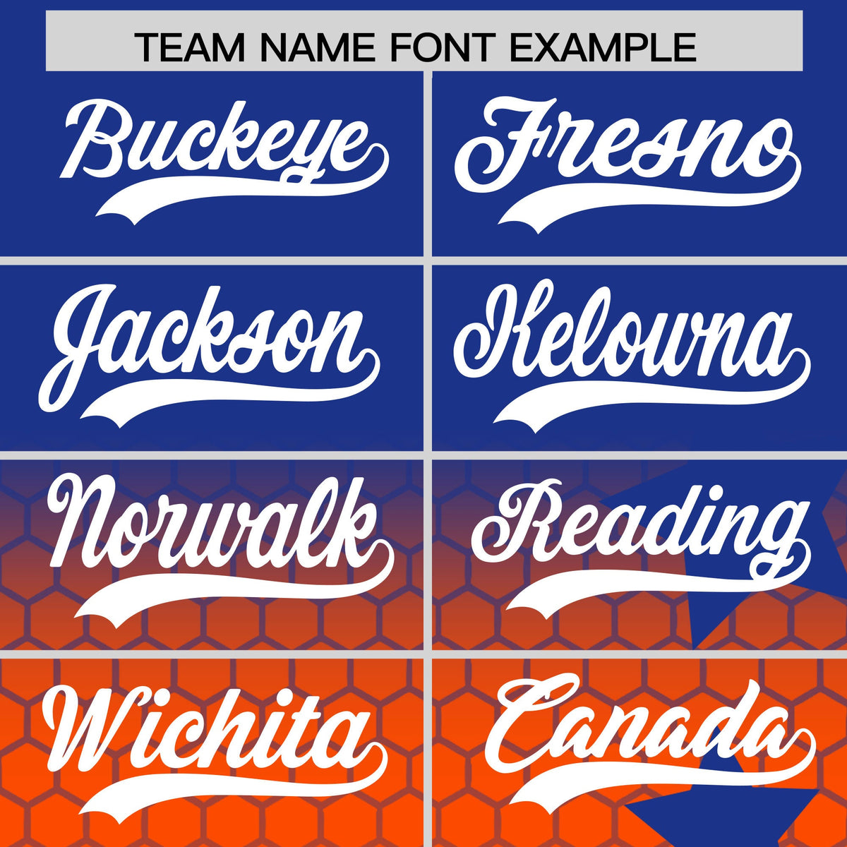 Custom Royal Blue Orange White Rising Stars Series Gradient Fashion Baseball Jersey| KXKSHOP