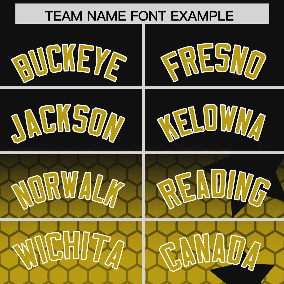 Custom Black Old Gold White Rising Stars Series Gradient Fashion Baseball Jersey| KXKSHOP