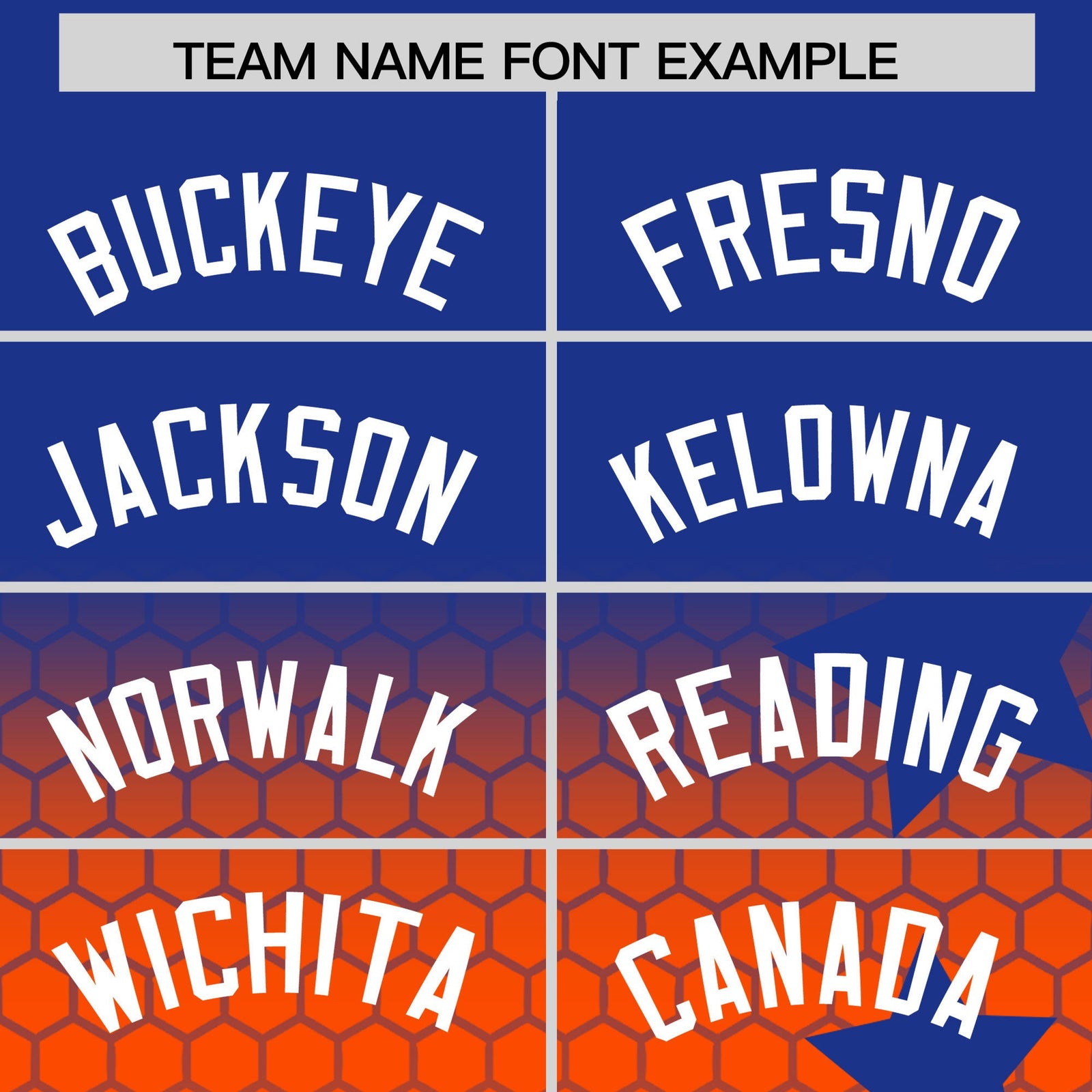 Custom Royal Blue Orange White Rising Stars Series Gradient Fashion Baseball Jersey| KXKSHOP