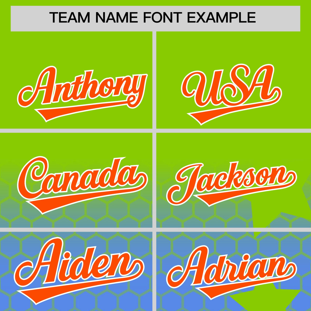 Custom Neon Green Powder Blue Orange Rising Stars Series Gradient Fashion Baseball Jersey| KXKSHOP