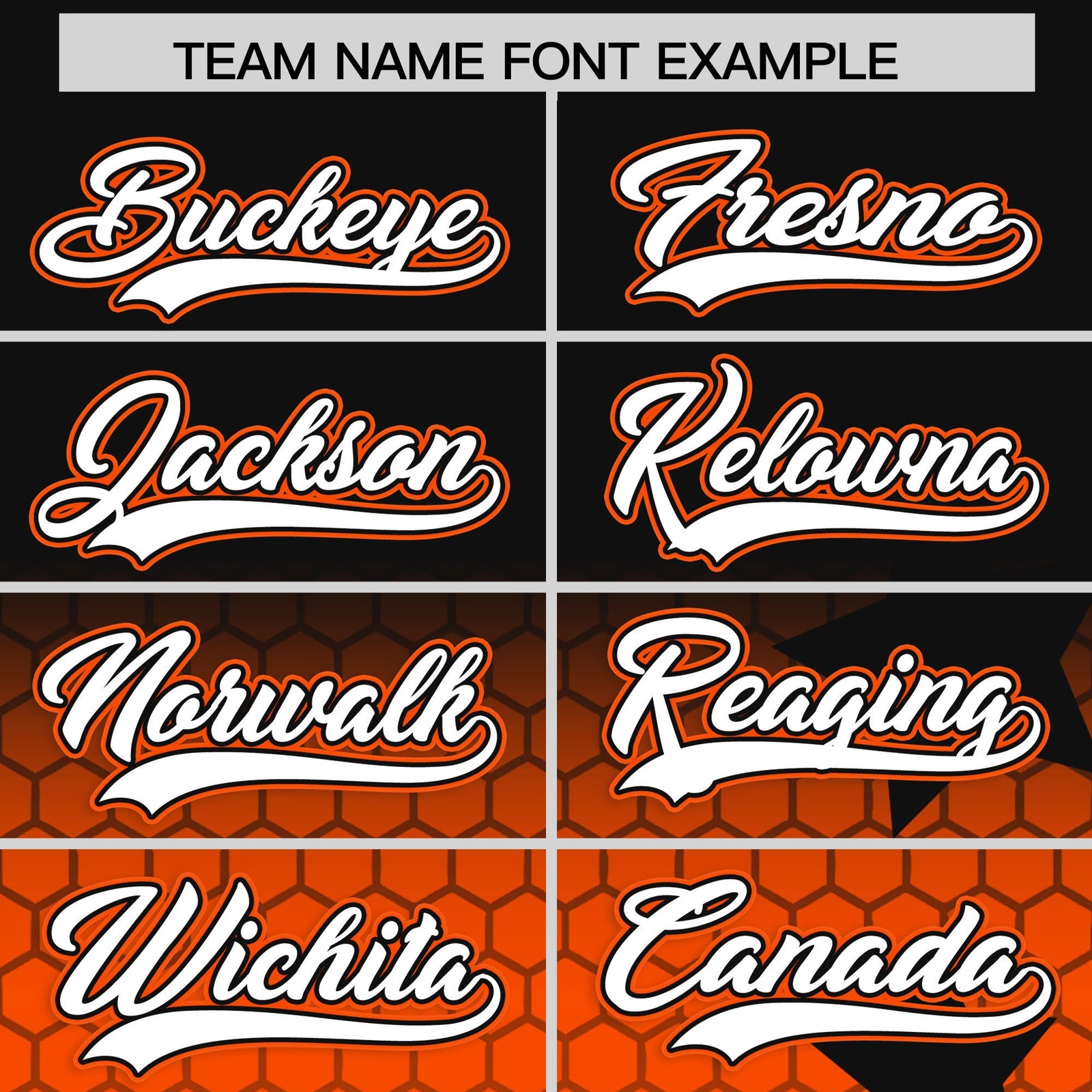 Custom Black Orange White Rising Stars Series Gradient Fashion Baseball Jersey| KXKSHOP