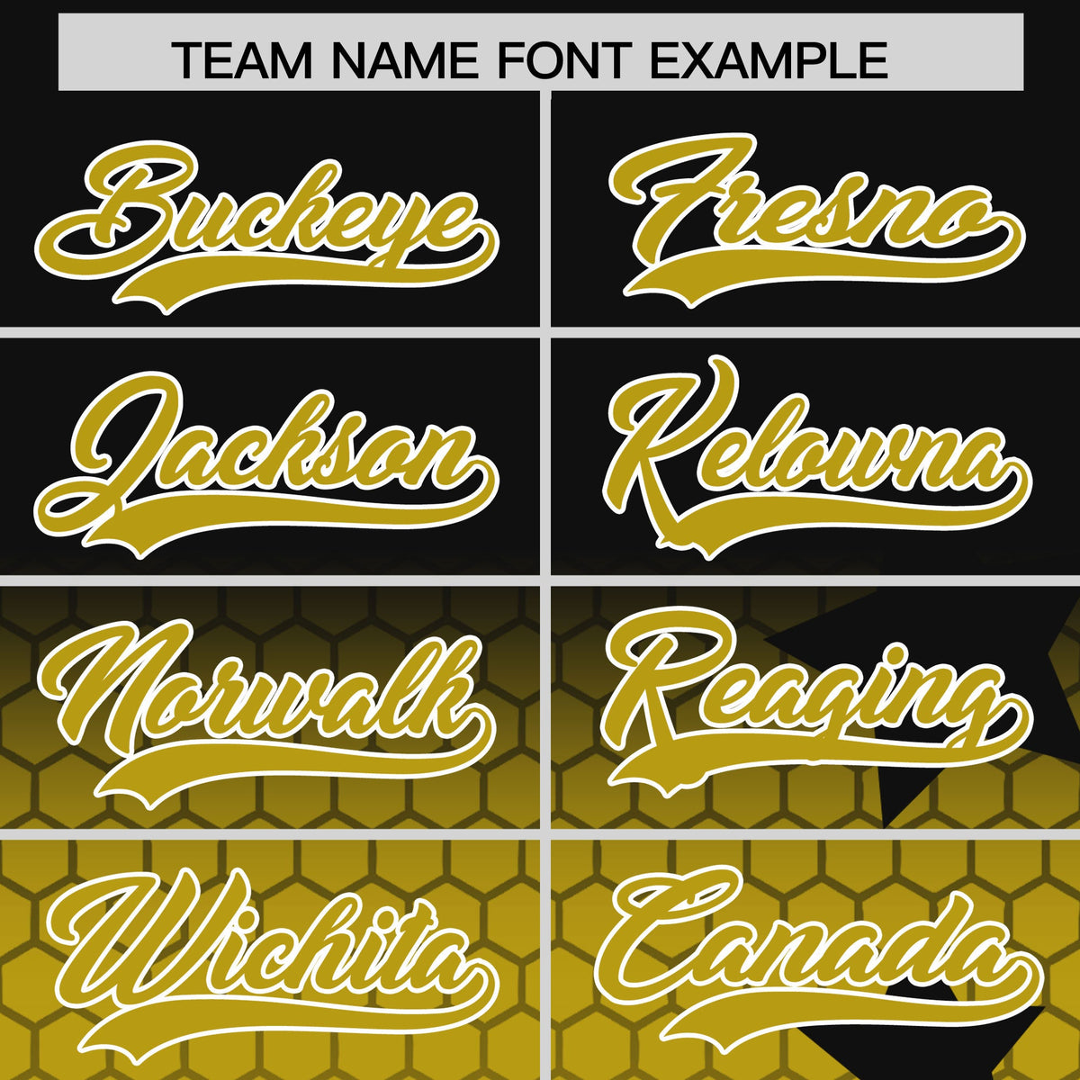 Custom Black Old Gold White Rising Stars Series Gradient Fashion Baseball Jersey| KXKSHOP