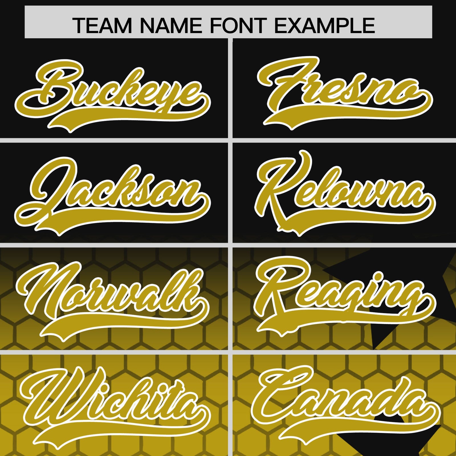 Custom Black Old Gold White Rising Stars Series Gradient Fashion Baseball Jersey| KXKSHOP