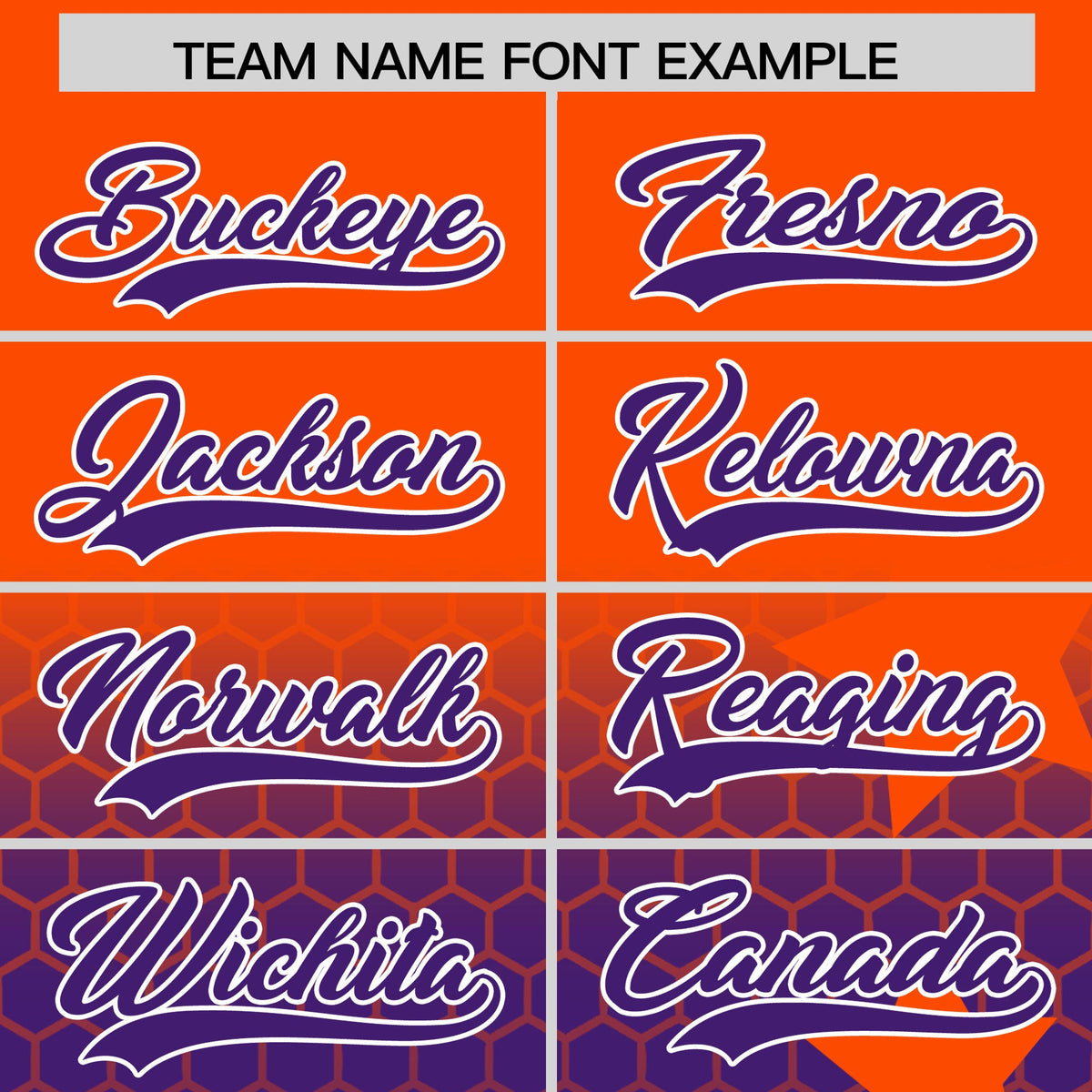 Custom Orange Purple White Rising Stars Series Gradient Fashion Baseball Jersey| KXKSHOP