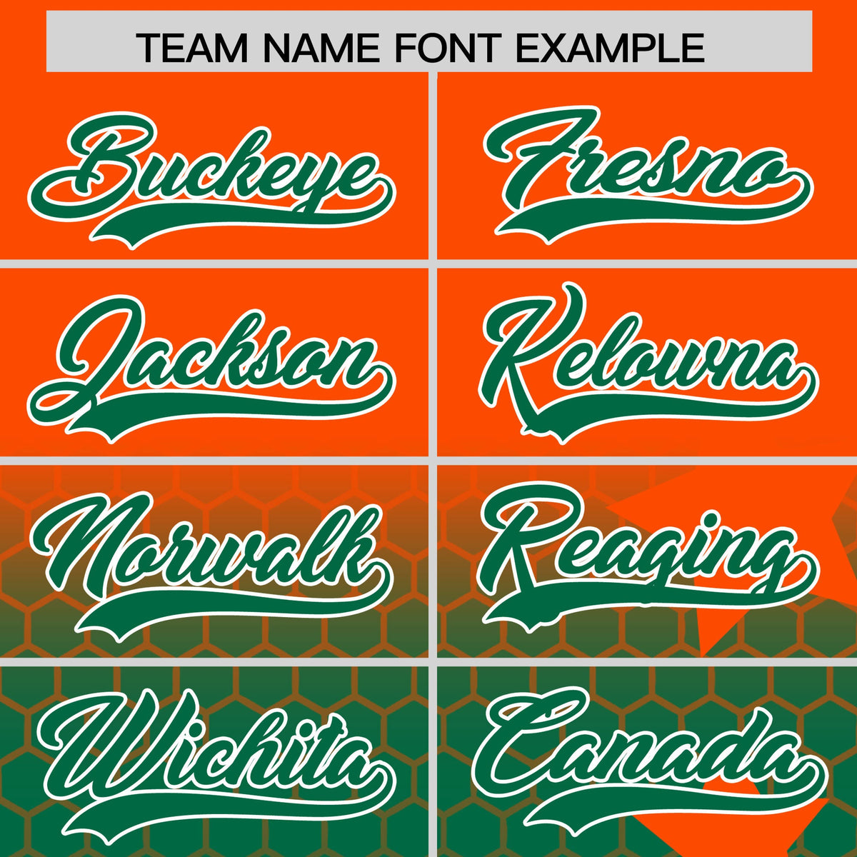 Custom Orange Kelly Green White Rising Stars Series Gradient Fashion Baseball Jersey| KXKSHOP